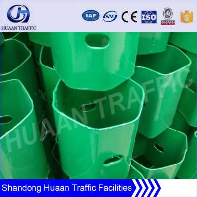 Blocker and spacers for highway guardrail use