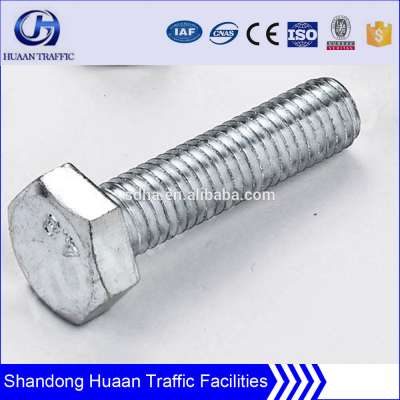 Grade 4.8 to 8.8 carbon steel hot dip galvanized hex bolts and nuts