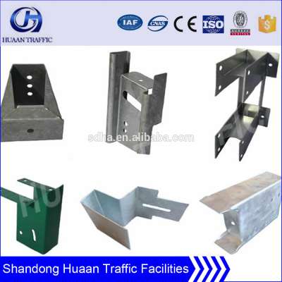 U post/ spacer/block for highway guardrail