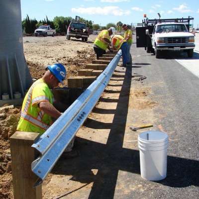 EN1317 H3 highway road safety crash barrier guardrail beams